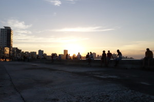 Sonnenuntergang Malecon Kuba