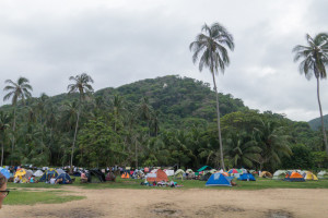 Tayrona Nationalpark Campingplatz Karibikküste Kolumbien