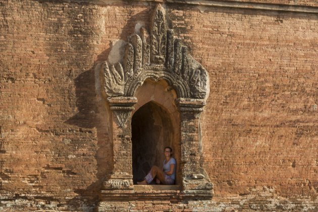 Ein Schattenplatz in Bagan
