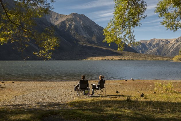 Neuseeland Campingplatz Lake Pearson Roadtrip