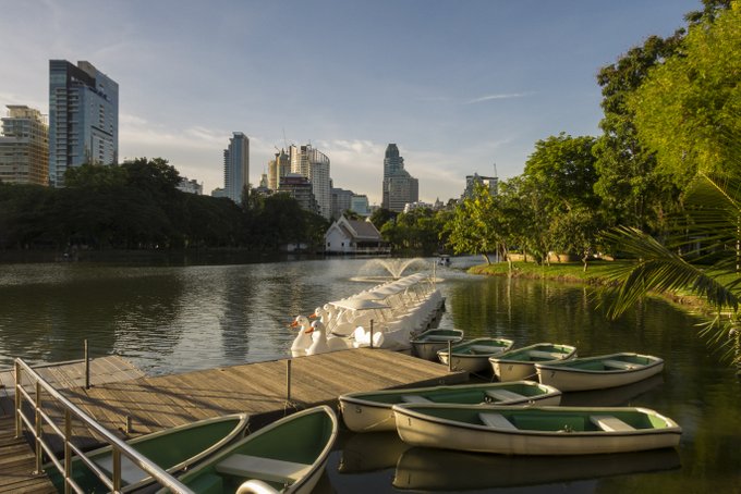 Bangkok Sehenswürdigkeiten Bootsfahrt Lumphini Park