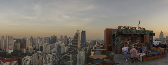 Bangkok Sehenswürdigkeiten Skybar Panorama