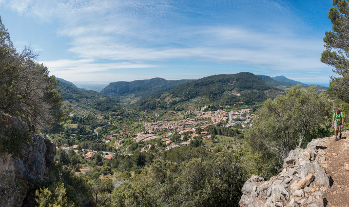 Wandern auf Mallorca Valdemossa von oben