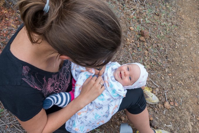 Wandern mit Baby Großes Moltontuch