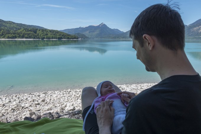Wandern mit Baby bedeutet ausgedehnte Pausen unterwegs