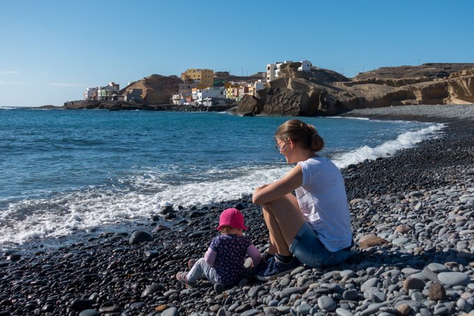 Teneriffa mit Kleinkind T-Shirt Wetter im Januar