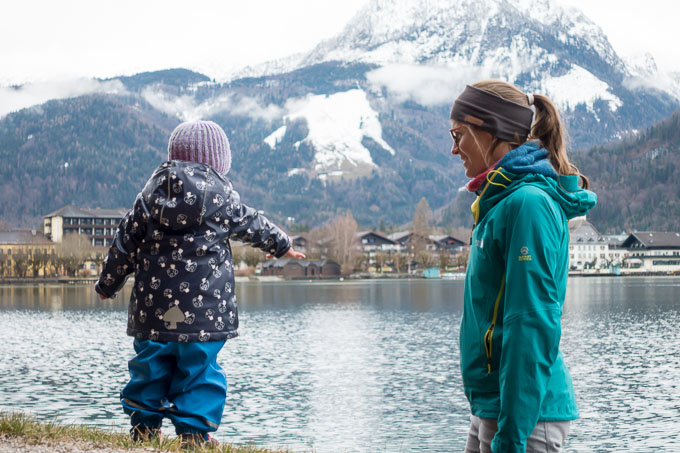 Wolfgangsee mit Kind