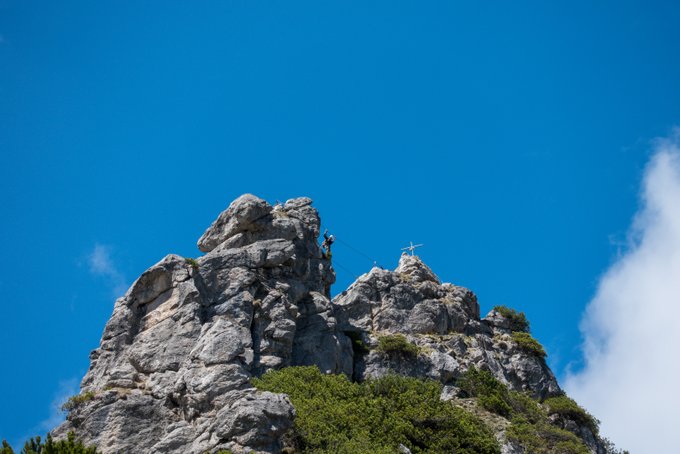 Wandern im Kaisertal Klettersteig Stripsenkopf