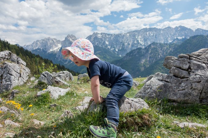 Wanderung im Kaisertal mit Kleinkind an der Ritzau Alm