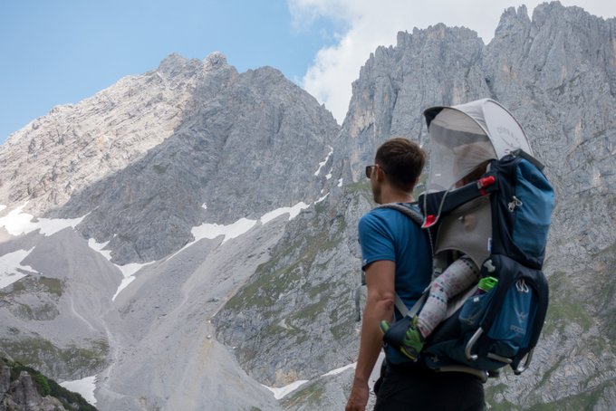 Osprey Kraxe Poco AG Plus am Wilden Kaiser