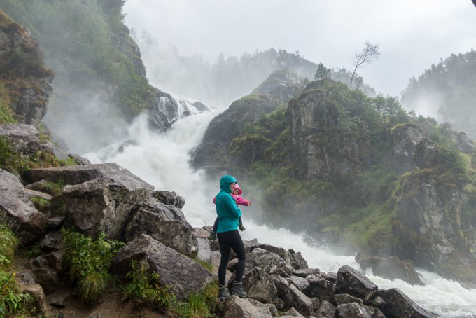 Norwegen Reiseroute Latefossen