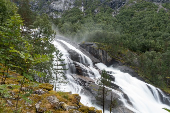 Reiseroute Norwegen Wanderung zum Tveitafossen