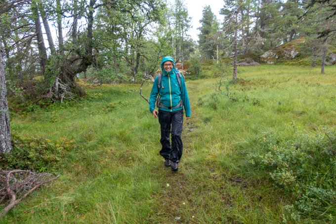 Wandern in Norwegen Kvitenjuk bei Regen