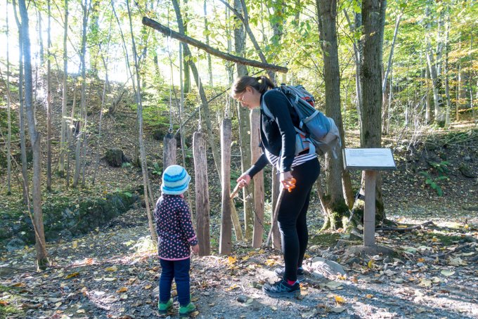 Ludwigsschlucht Bad Kohlgrub mit Kleinkind