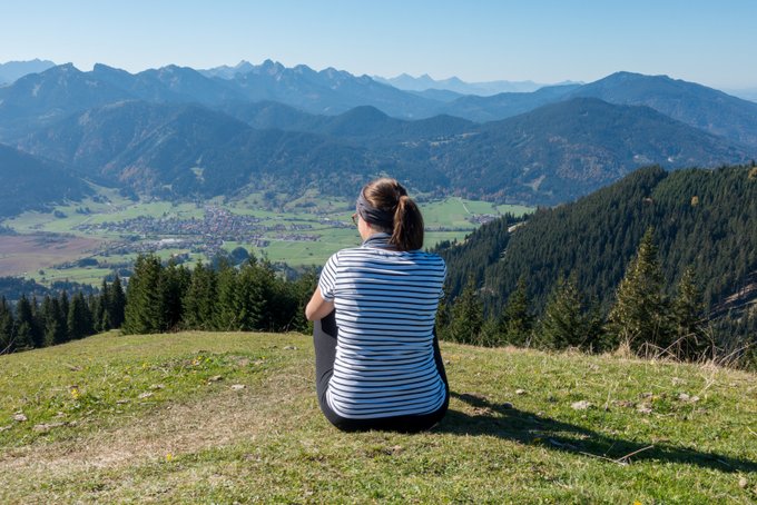 Wanderung Hörnle Blick vom Stierkopf