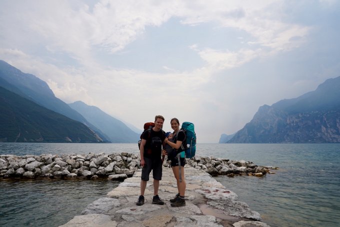 Alpenüberquerung Familie Gardasee