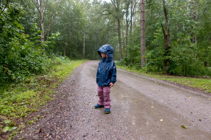 Regenwetter in Schweden