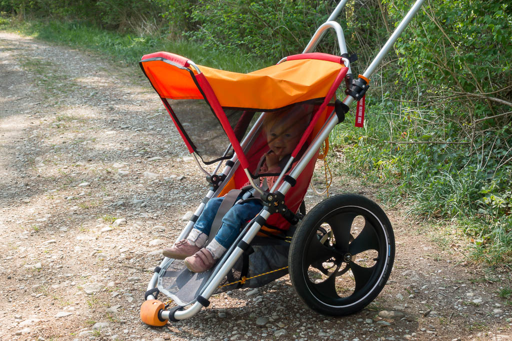 Outdoor Kinderwagen mit Kind