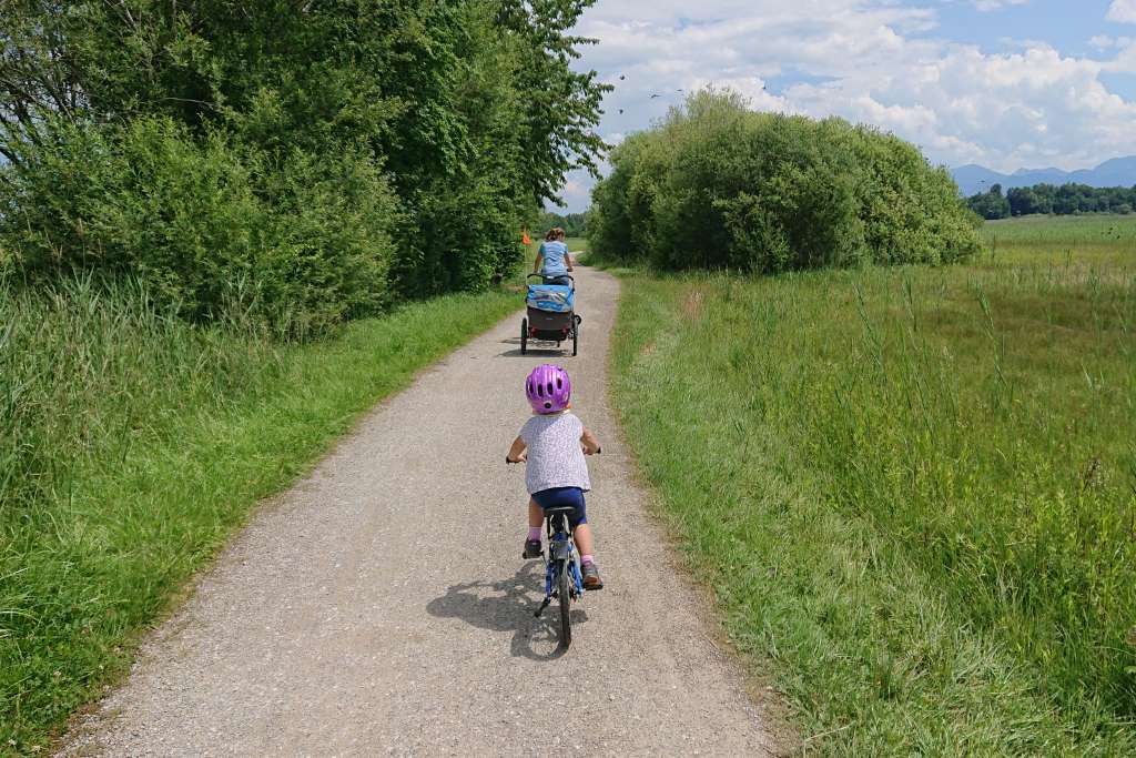 Chiemseeumrund mit dem Fahrrad mit Kindern