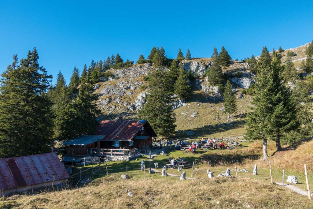 Hubertushütte im Herbst