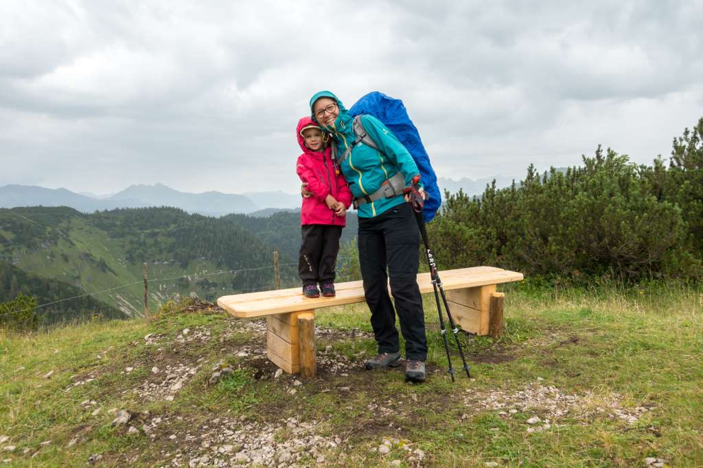 Hüttenwanderung Kinder Regen