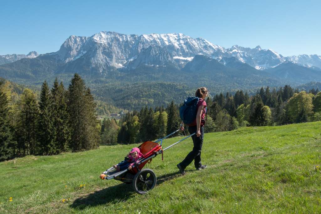 Wandern mit Kinderwagen Mittenwald