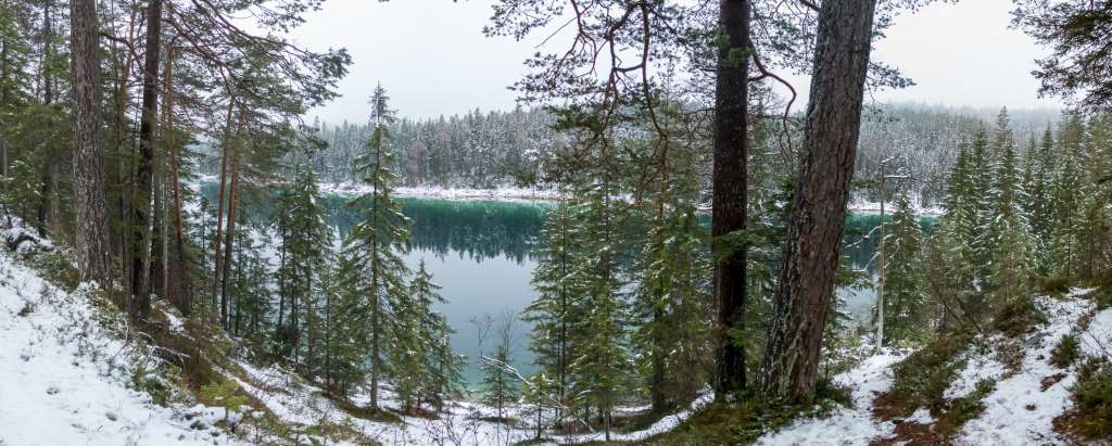 Wandern Eibsee Winter Kinder