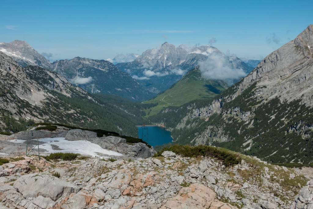Dießbachstausee von oben