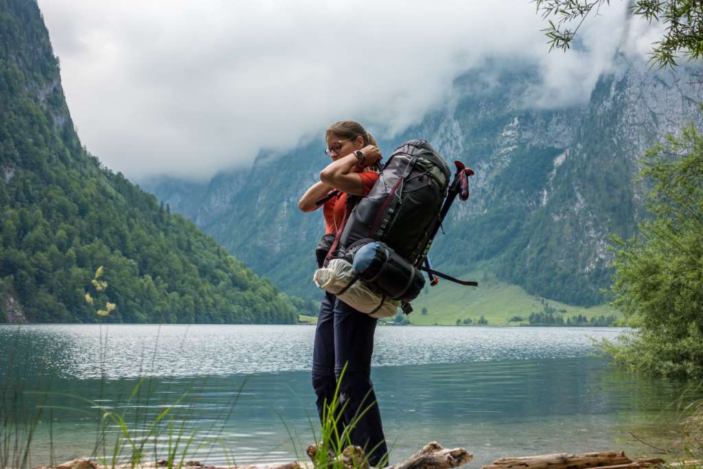 Hüttentour mit Kindern Gepäck Rucksack Tatonka