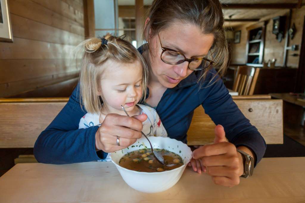 Suppe Hüttentour mit Kindern