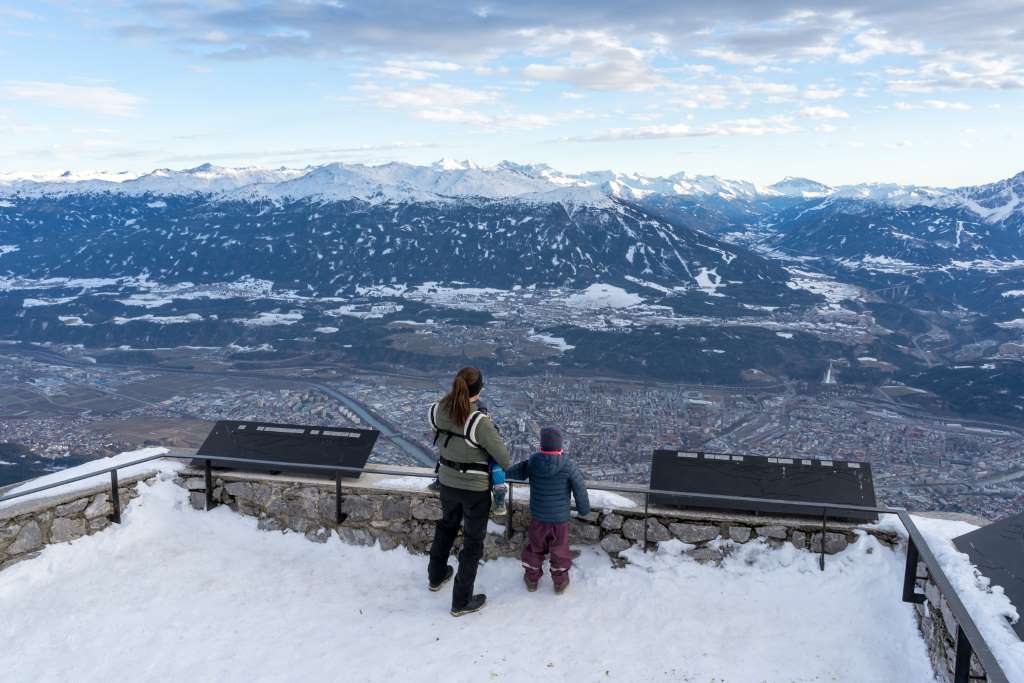 Aussicht Hafelekar Innsbruck mit Kindern