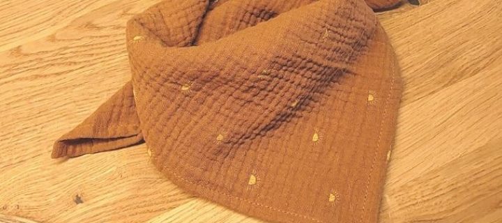 Halstuch Sunset Hazel für Draußen-Kinder – 100% Bio-Baumwolle