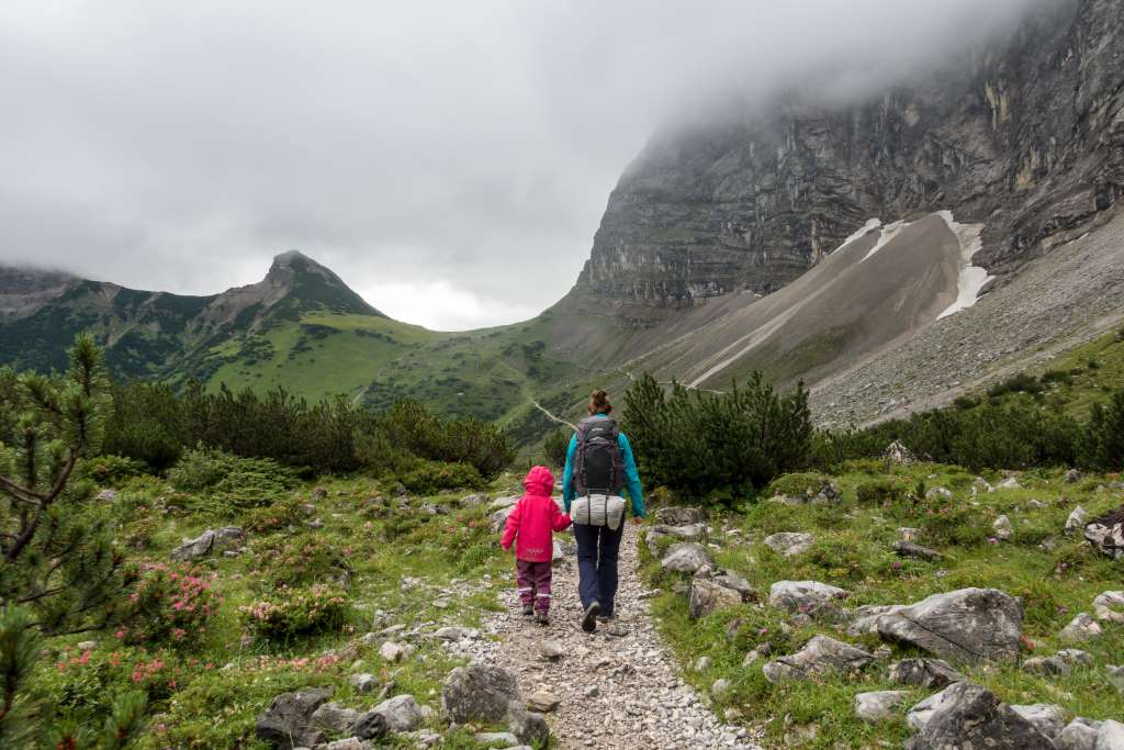 Wandern Falkenhütte mit Kindern