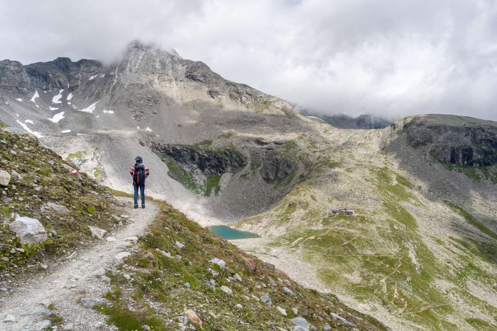 Hüttentour Zillertaler Alpen mit Kindern Blick Friesenberghaus
