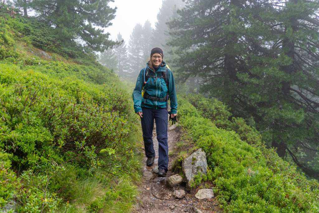 Zillertaler Alpen wandern im Regen