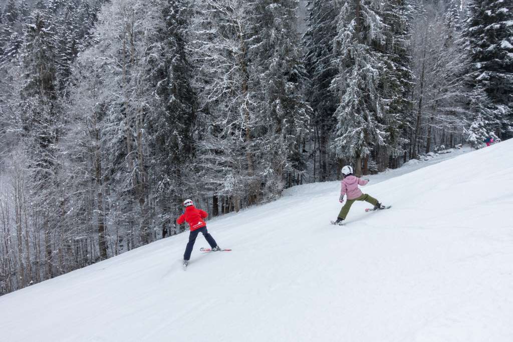 Skigebiet Hocheck mit Kindern