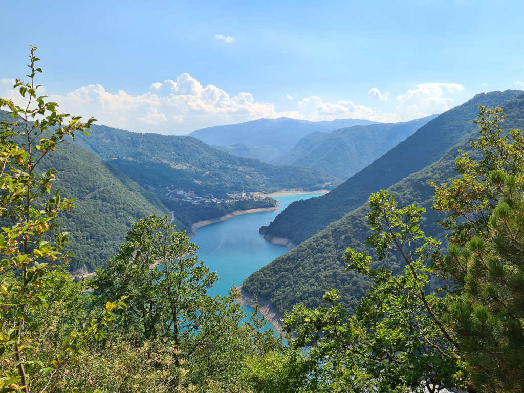 Blick über den Pivatstausee Montenegro