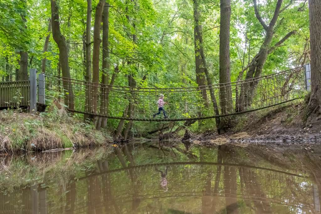 Hängebrücke Sprotte Wassererlebnispfad Altenburger Land