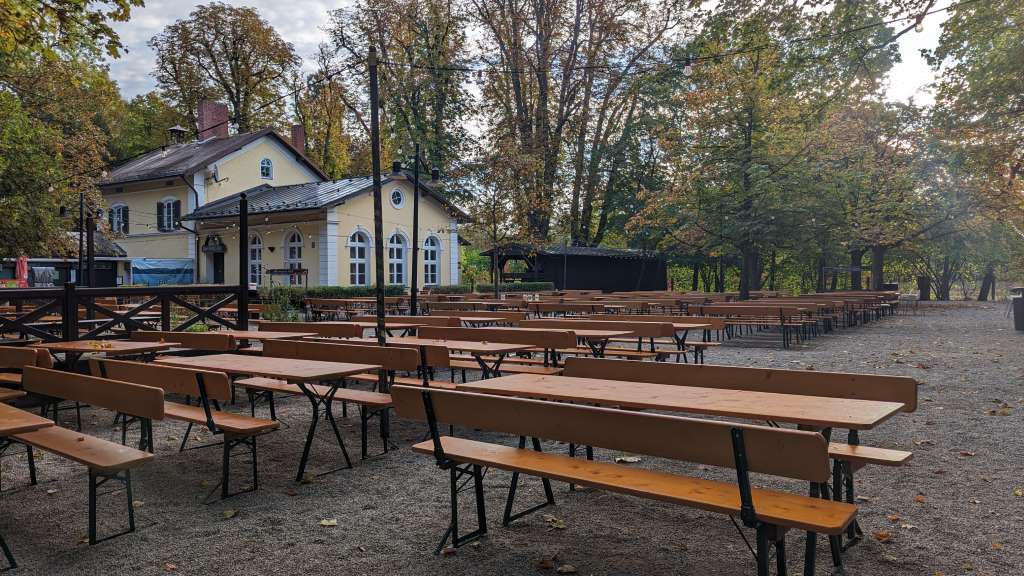 Fahrradtouren für Kinder München Flaucher Biergarten