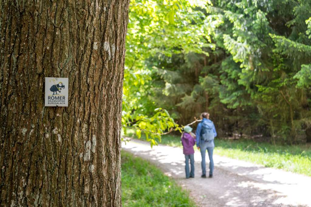 Wandern mit Kindern Römererlebnispfad Burgsalach