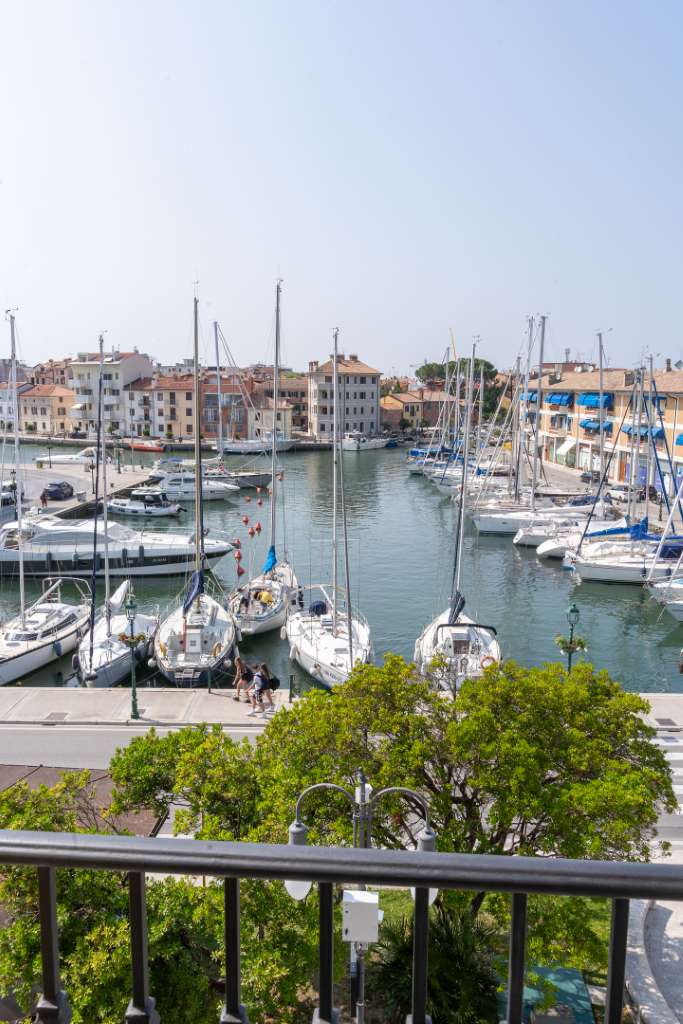 Hotel Metropole Grado Blick vom Balkon