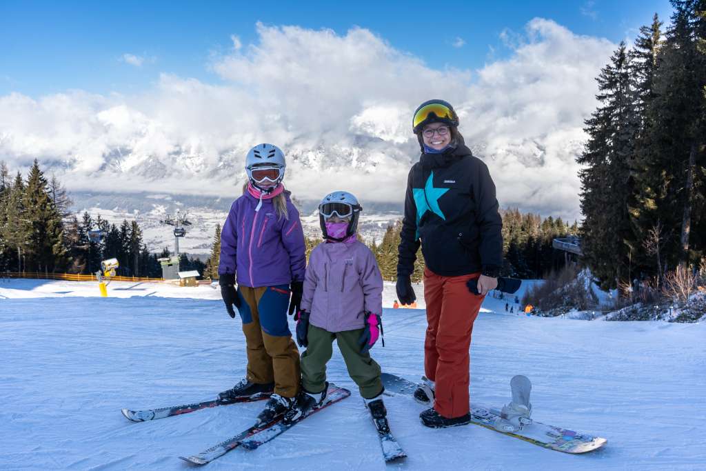 Skigebiet Glungezer mit Kinder