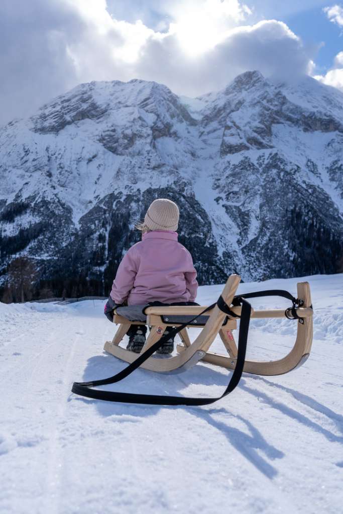 Seefeld mit Kindern Winterwanderung Hämmermoosalm