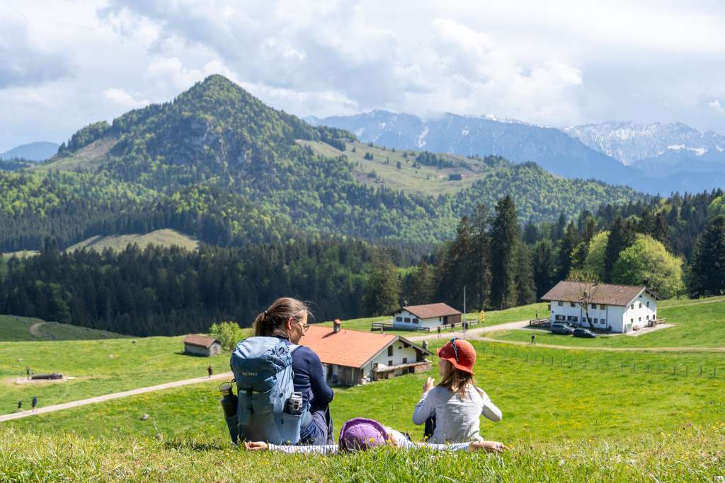 Wandern am Samberberg mit Kindern Daffnerwald Almen