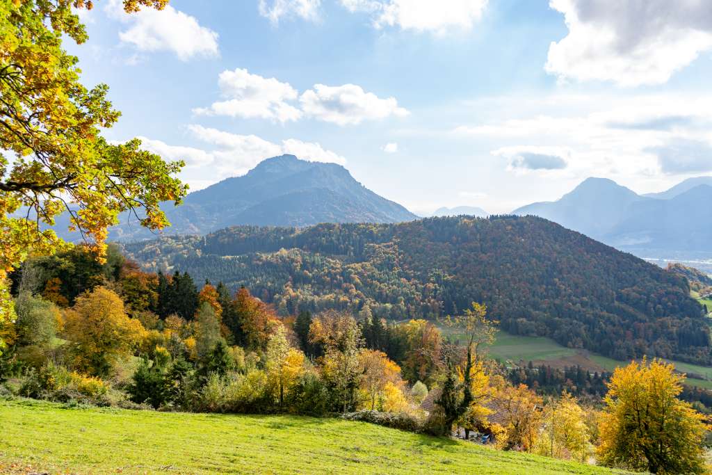 Wandern am Samerberg mit Kindern Dandlbergalm