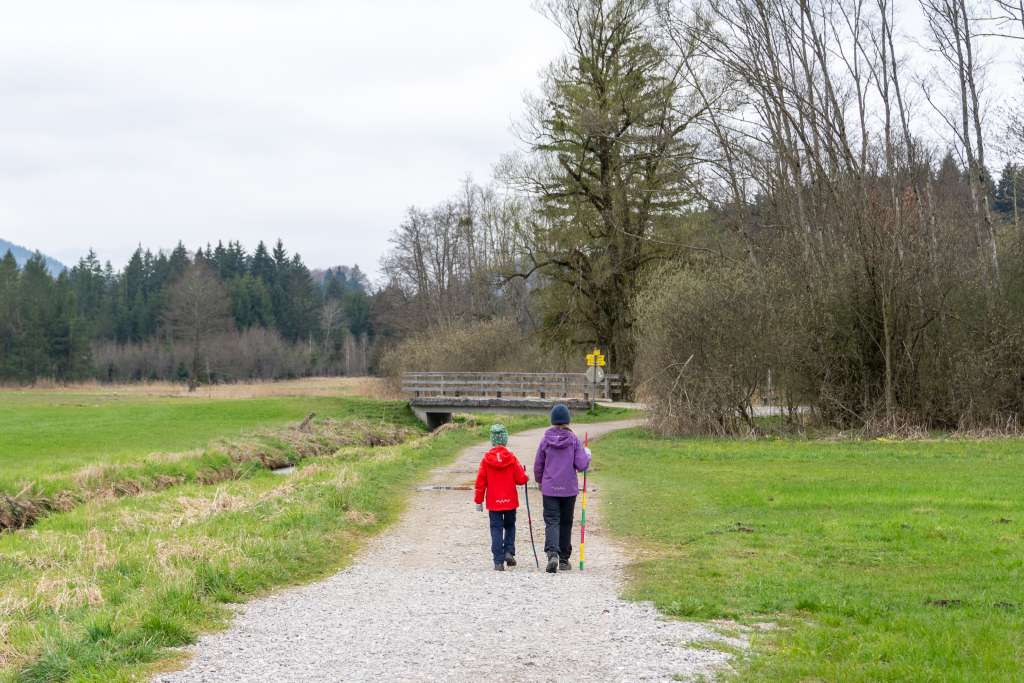 Wandern am Samerberg mit Kindern Filzenrundweg