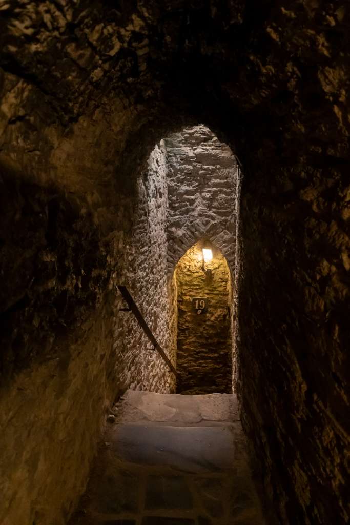 Burg von Bouillon mit Kindern