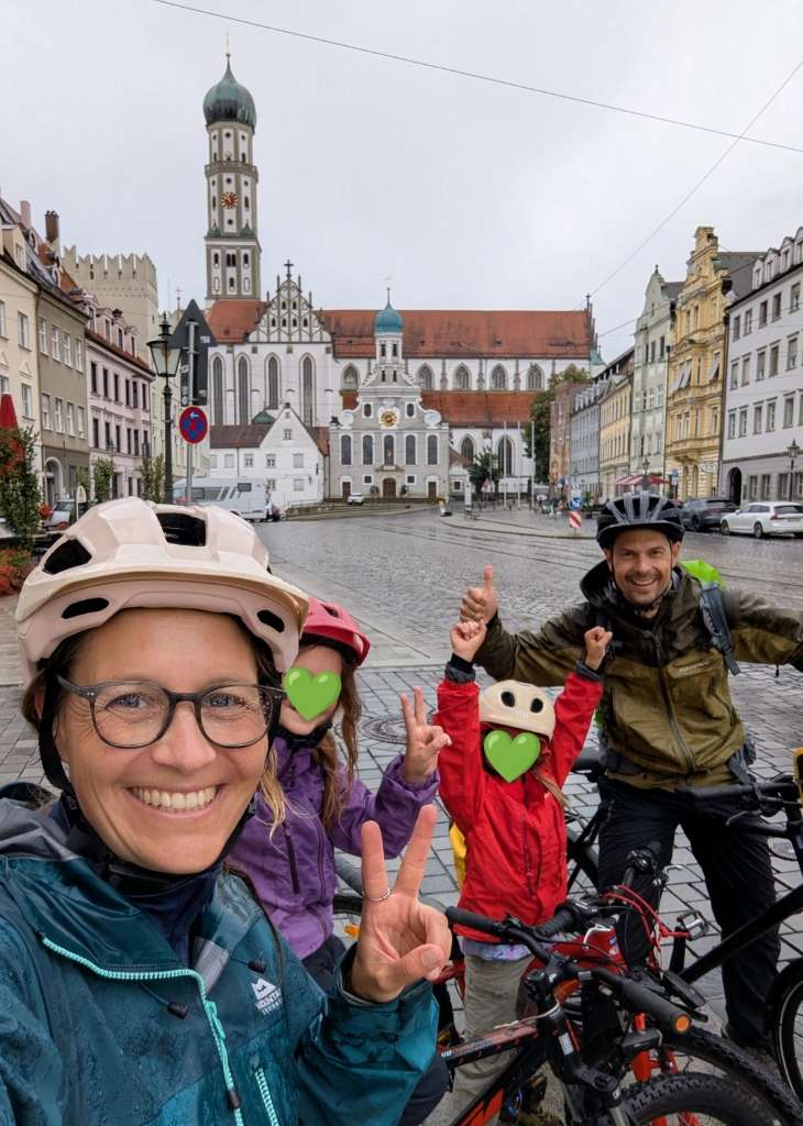 Fahrradtour mit Kindern von Tirol nach Augsburg