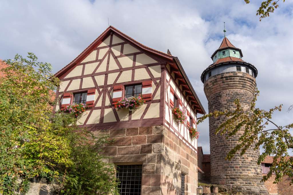 Die Kaiserburg in Nürnberg mit Kindern